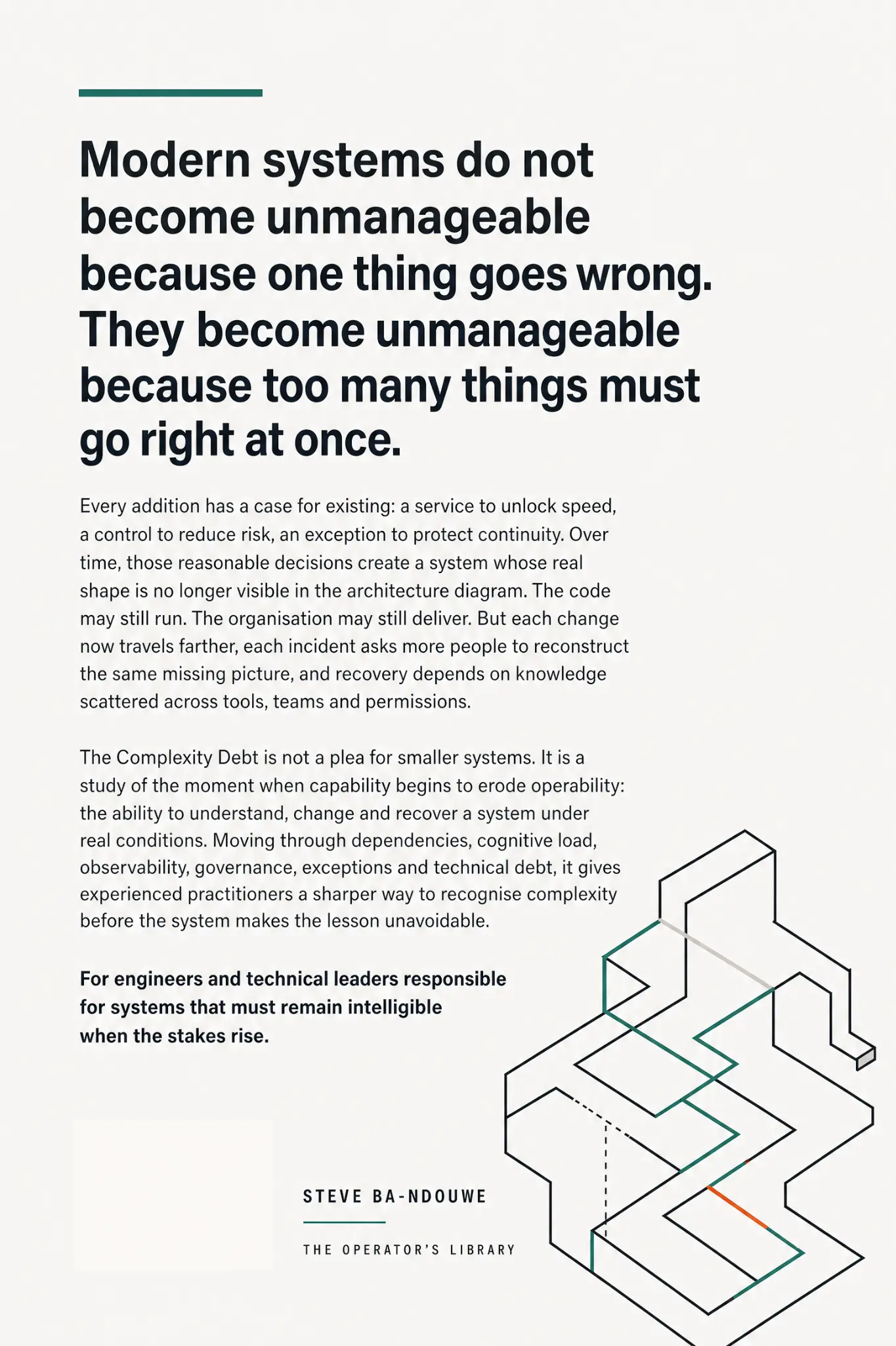BACK COVER: The Complexity Debt